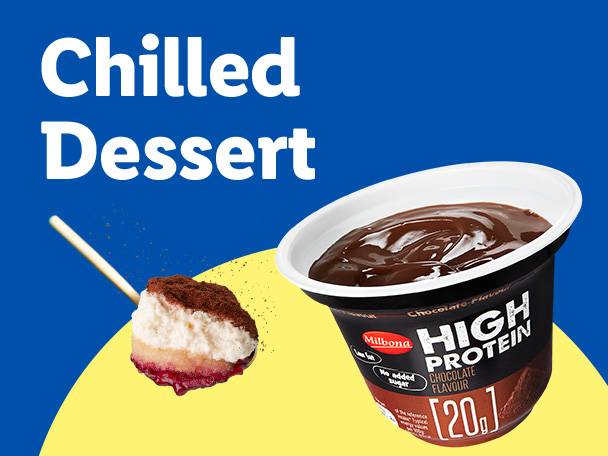 A chocolate protein dessert cup and a layered dessert on a stick.