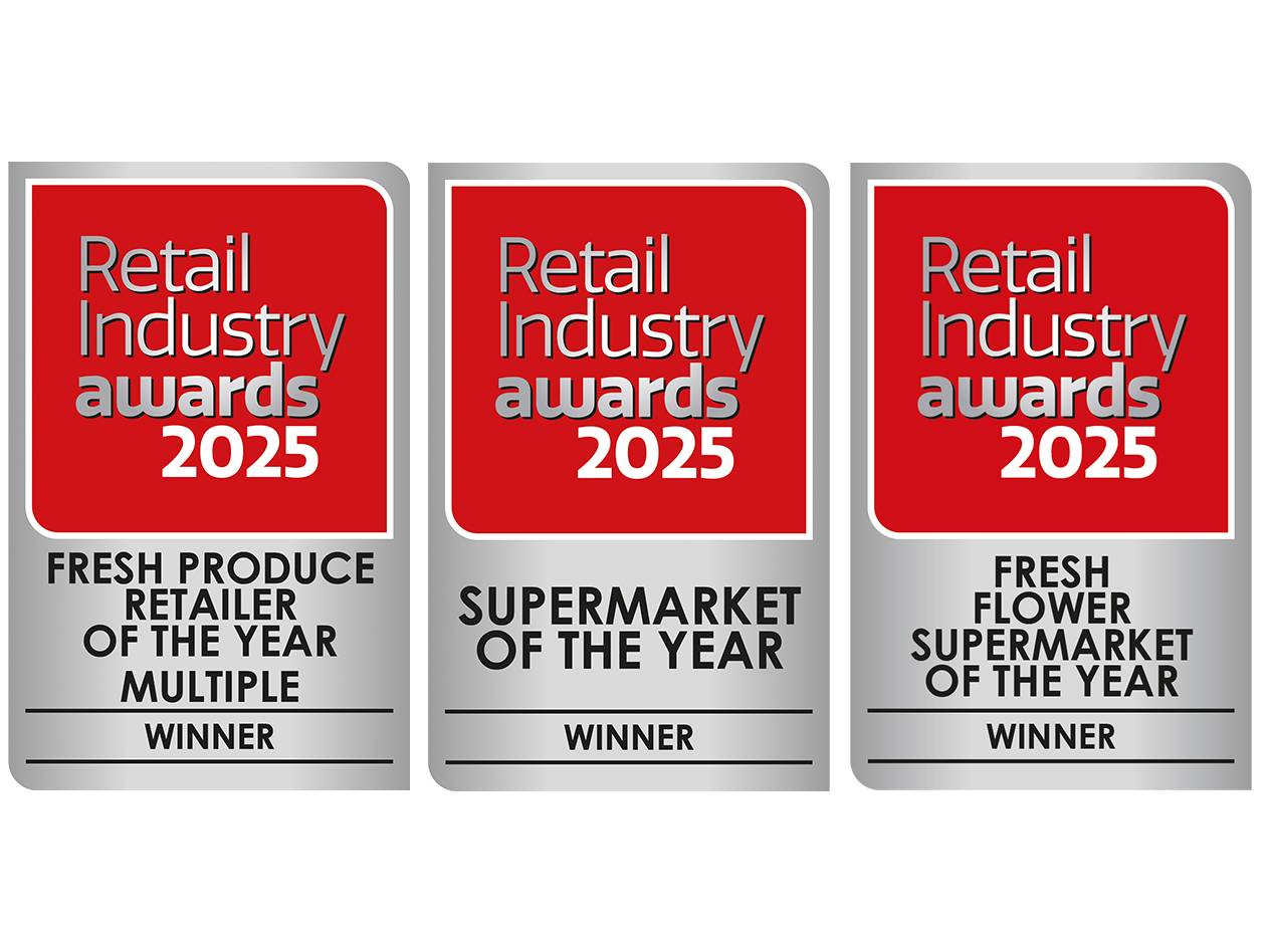 Retail Industry Awards 2025 for Fresh Produce Retailer, Supermarket, and Fresh Flower Supermarket of the Year.