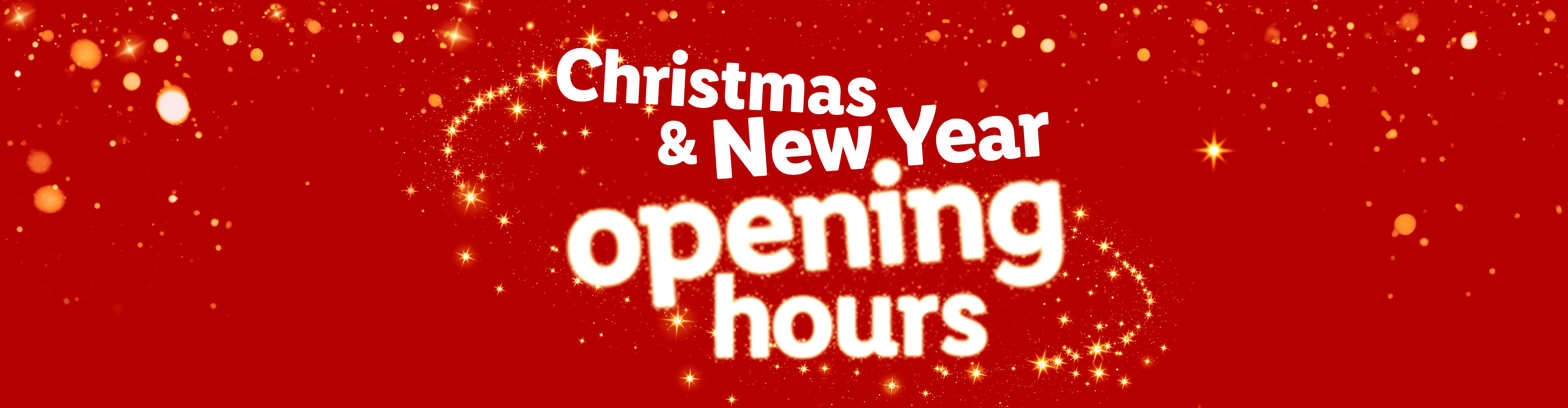 Header - Christmas & New Year Opening Times 2024