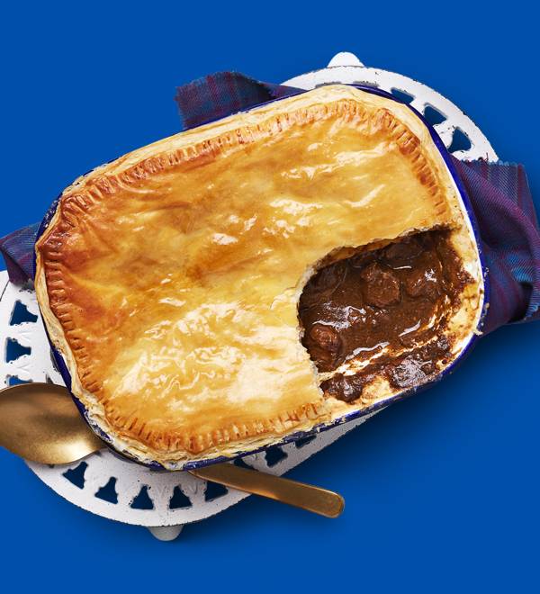 Traditional steak pie